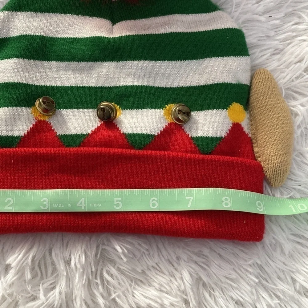 Christmas elf beanie w/bells